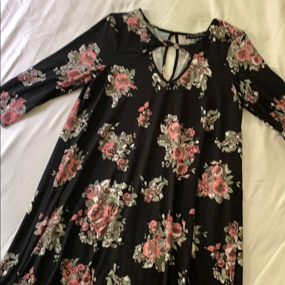Three Quarter Sleeve Tunic Top/Dress